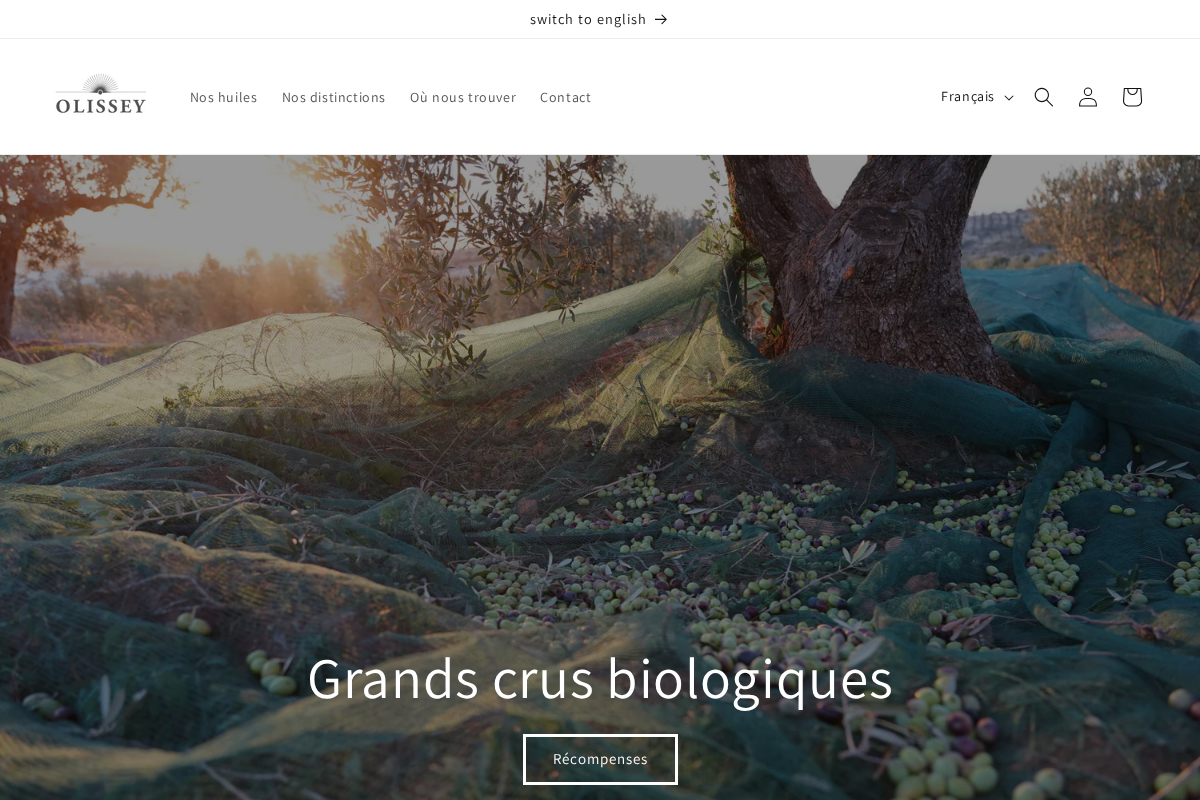 olissey.com homepage screenshot