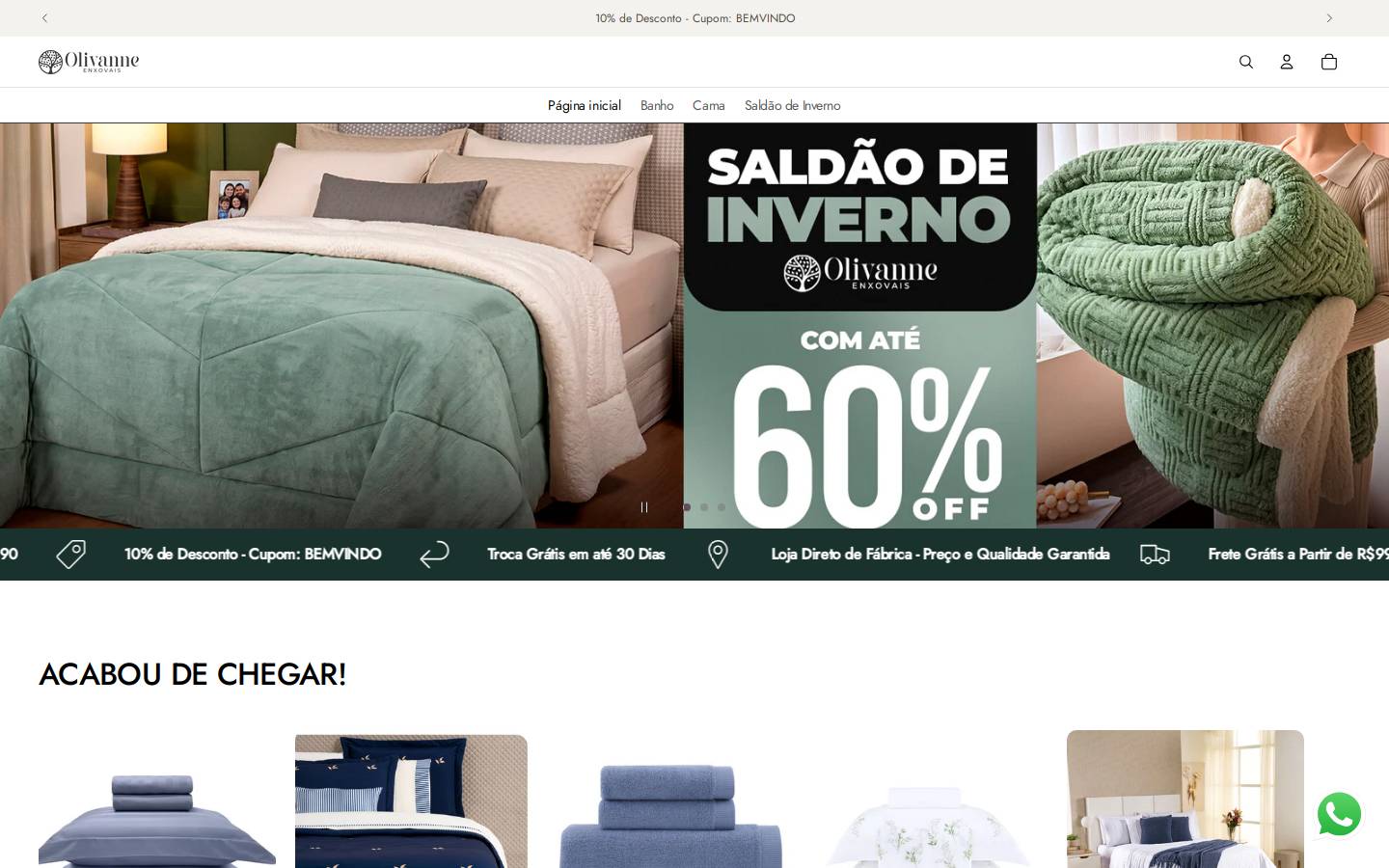 olivanne.com homepage screenshot