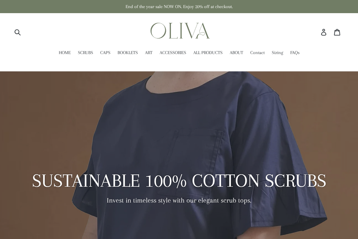 Oliva homepage screenshot