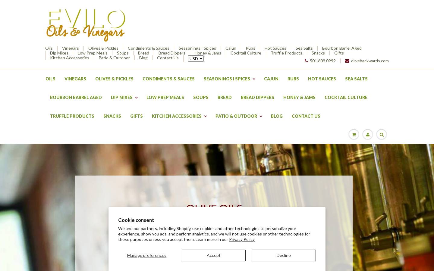 olivebackwards.com homepage screenshot