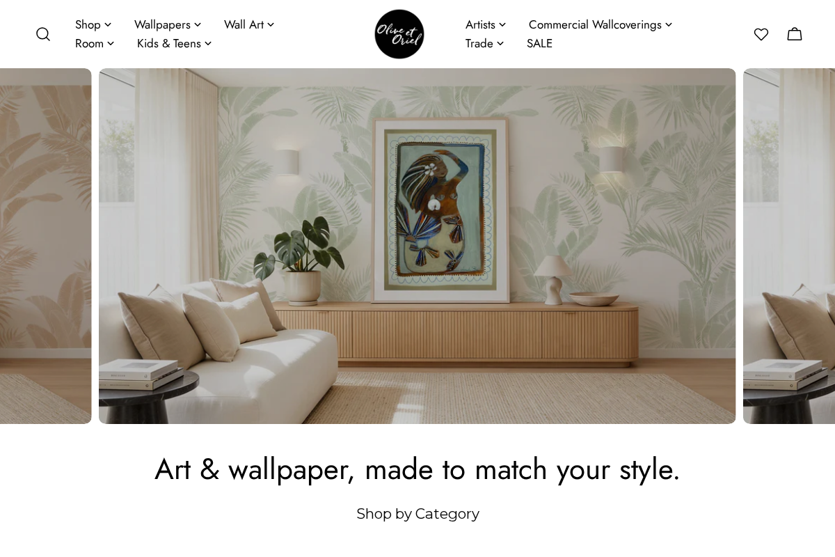 Olive et Oriel homepage screenshot