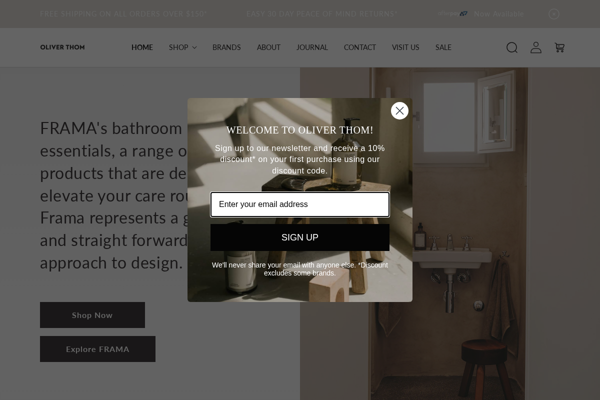 Oliver Thom homepage screenshot