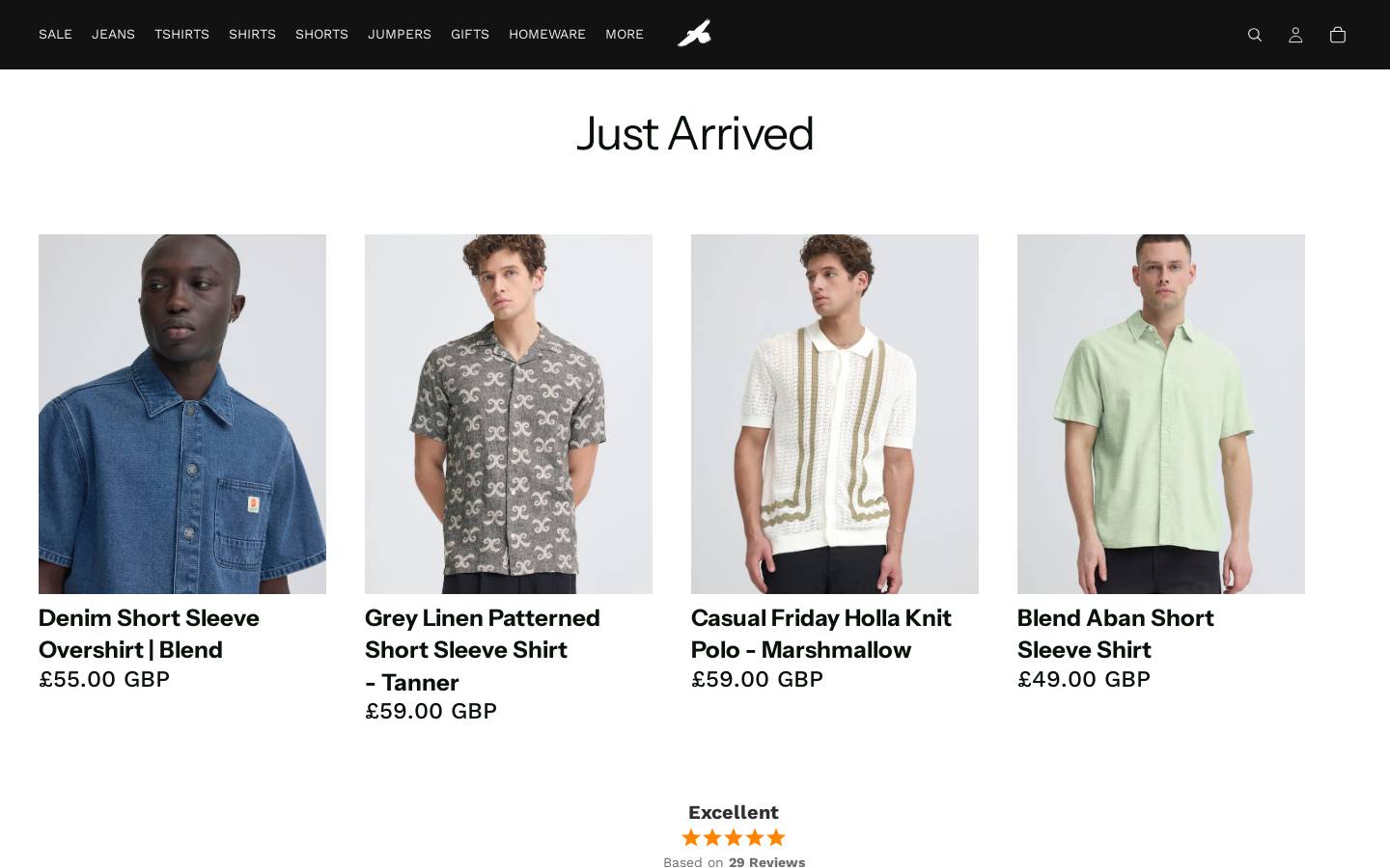 Oliverwildmenswear homepage screenshot