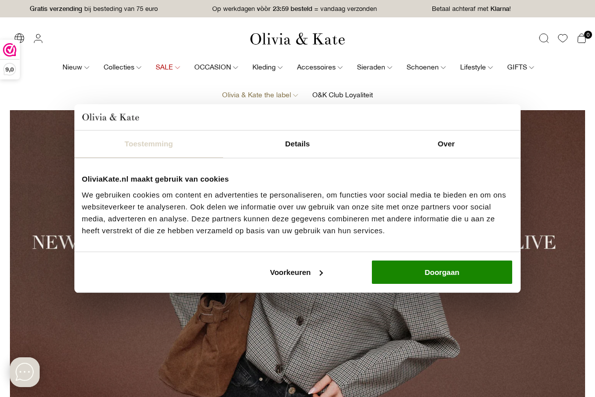 Olivia & Kate homepage screenshot