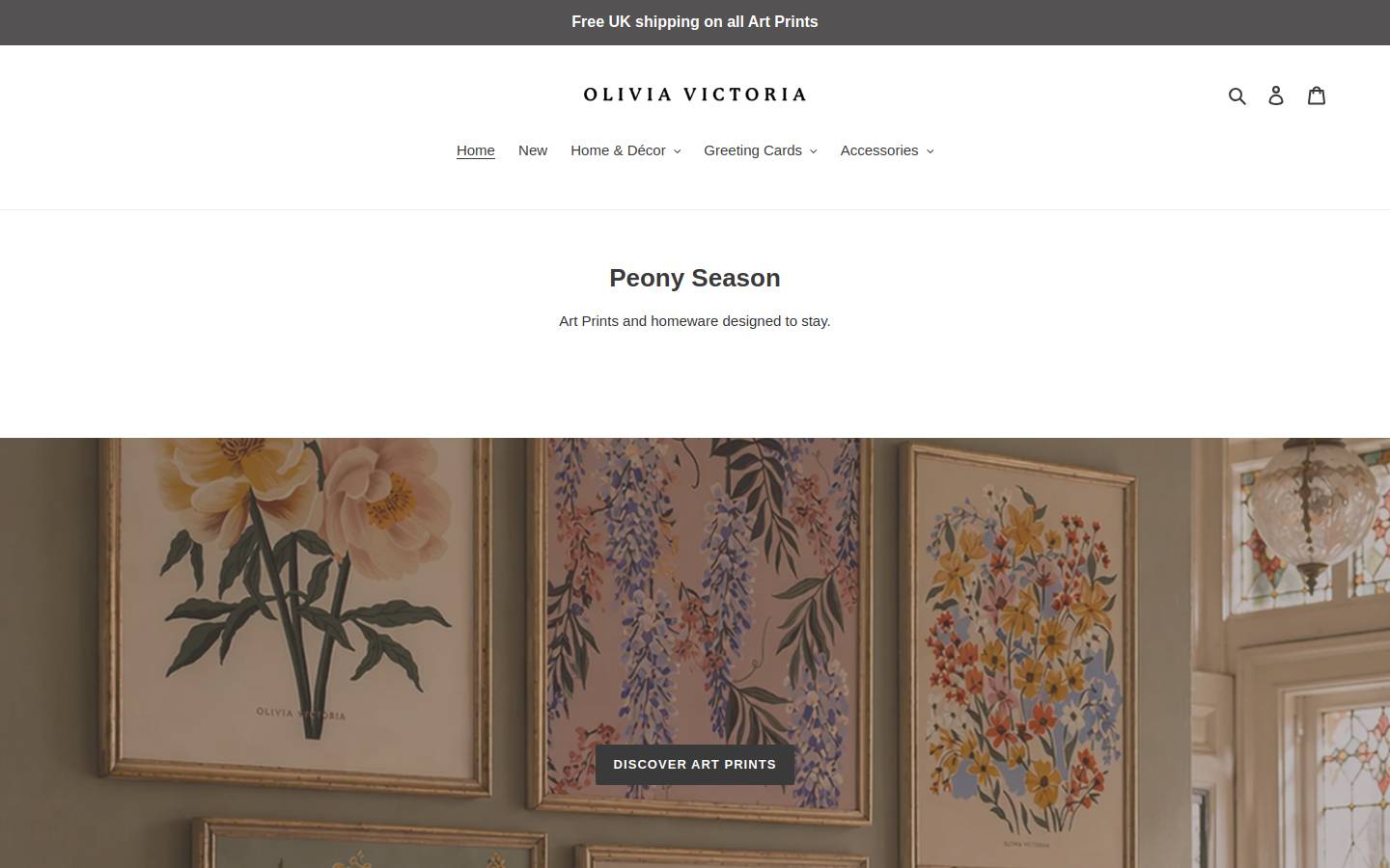 oliviavictoria.com homepage screenshot