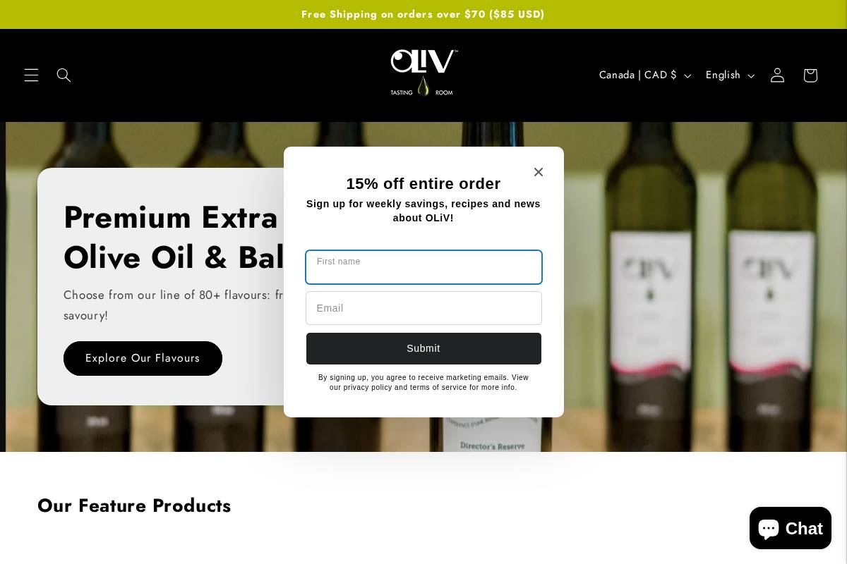 olivniagara.com homepage screenshot