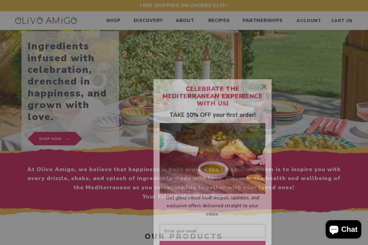 olivoamigo.com homepage screenshot