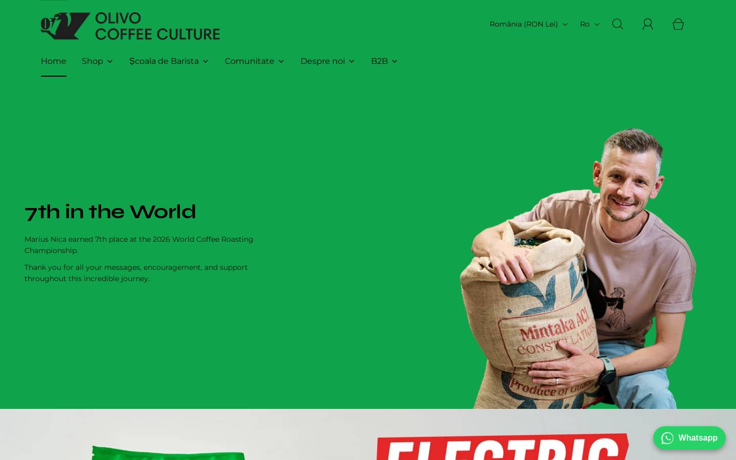 olivocoffeeculture.com homepage screenshot