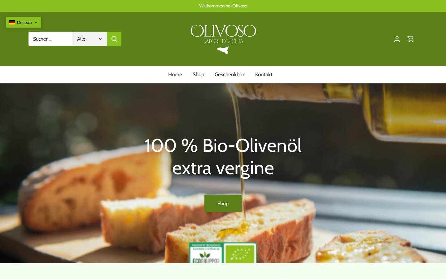 olivoso.ch homepage screenshot