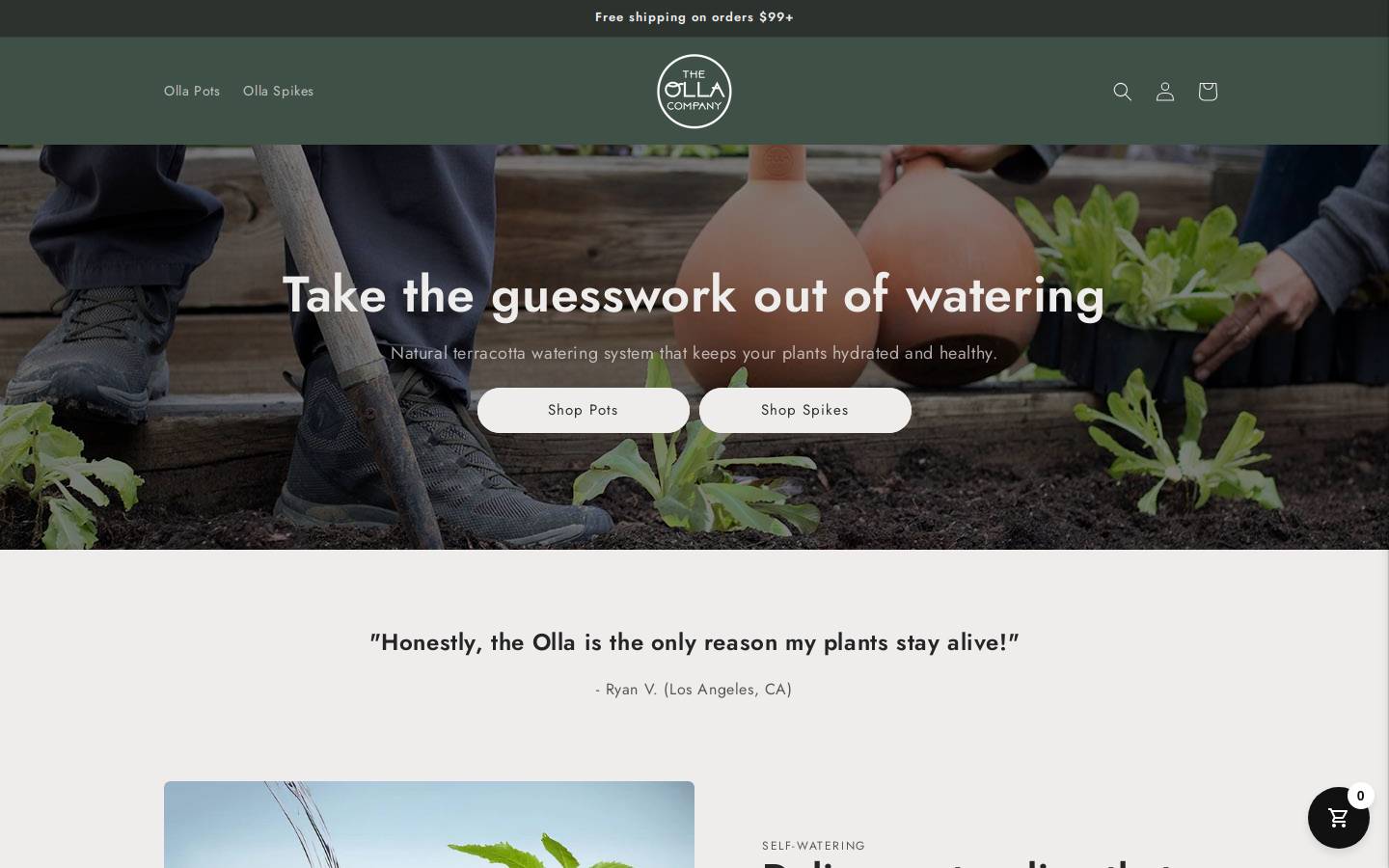 ollacompany.com homepage screenshot