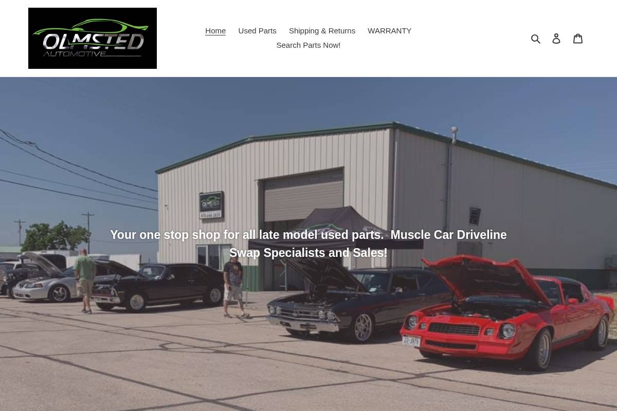 olmstedautomotive.com homepage screenshot