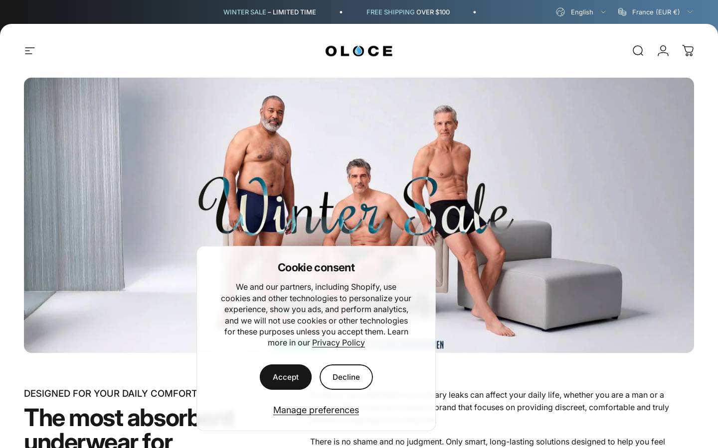 oloce.com homepage screenshot