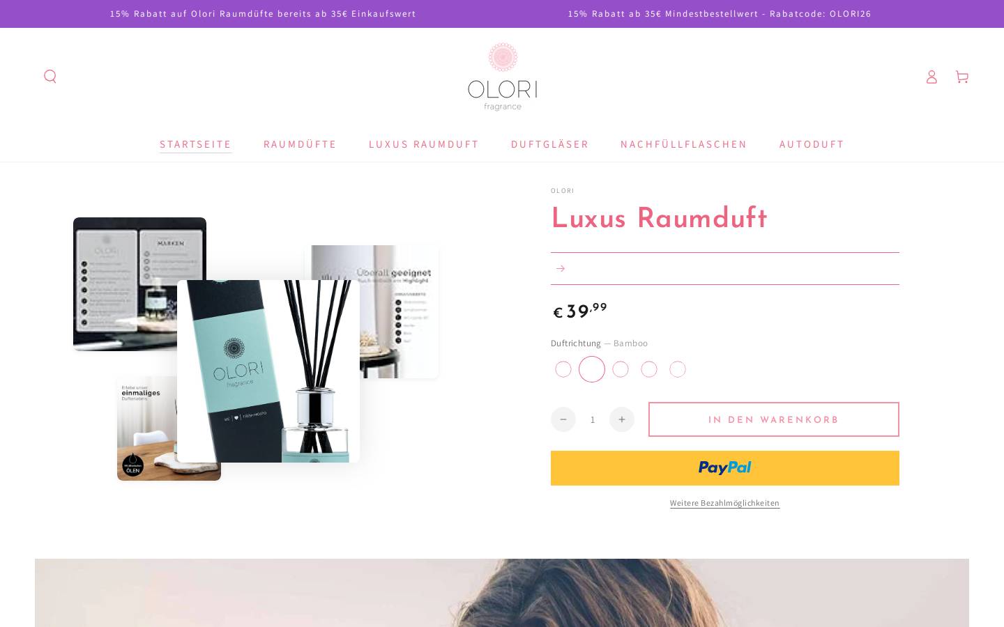 olori.de homepage screenshot
