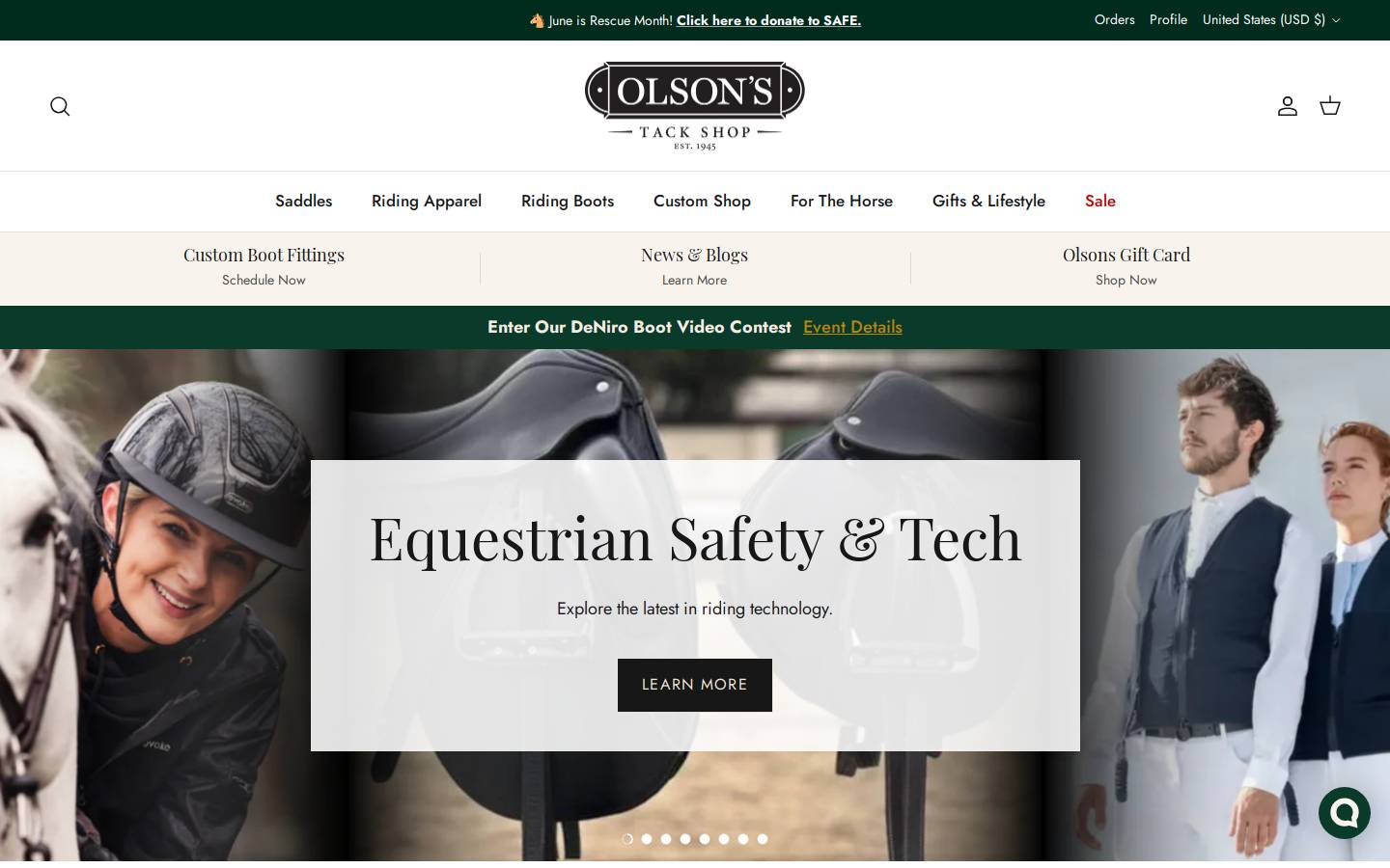 olsonstack.com homepage screenshot