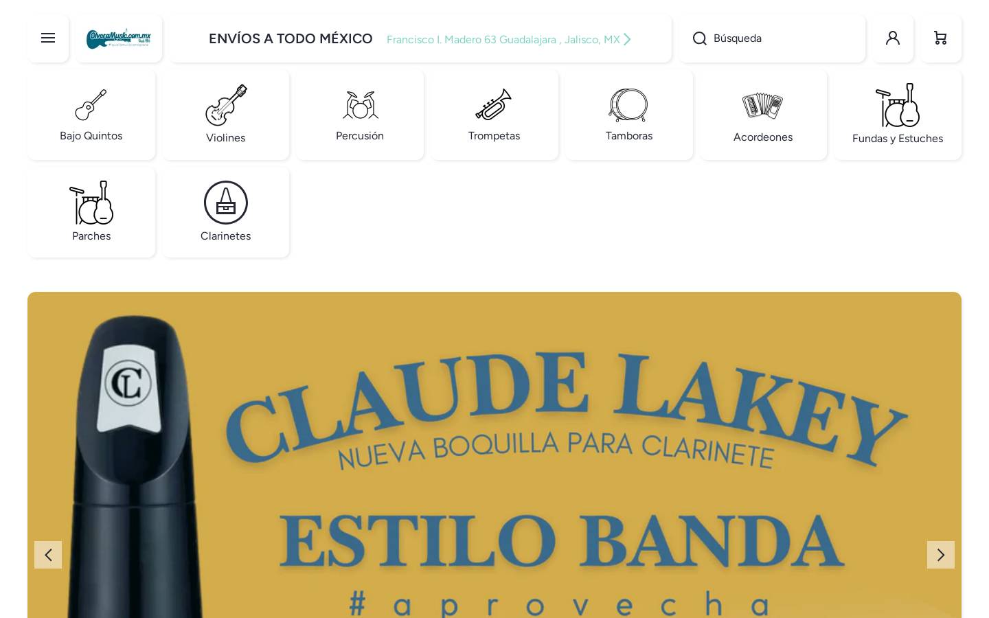 olveramusic.com.mx homepage screenshot