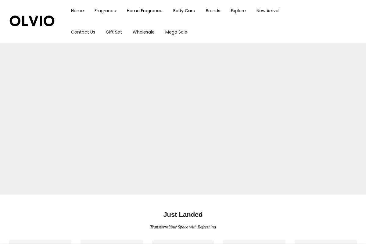 olvio.co.uk homepage screenshot