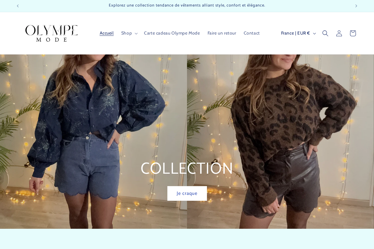 olympemode.com homepage screenshot