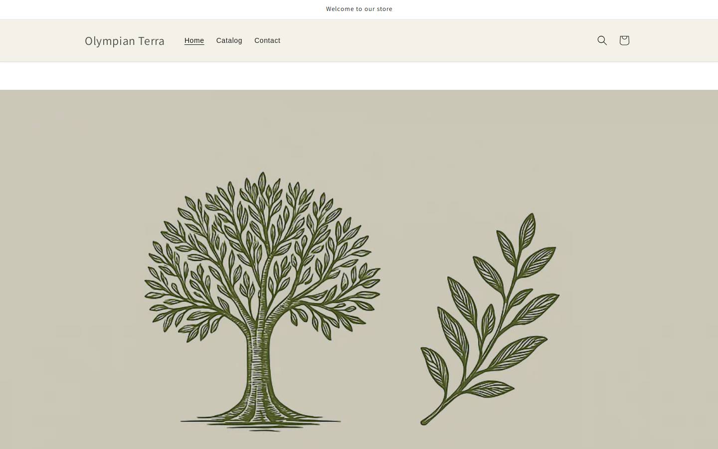 olympian-terra.com homepage screenshot