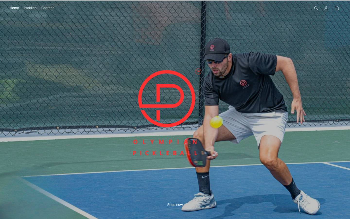 olympianpickleball.com homepage screenshot