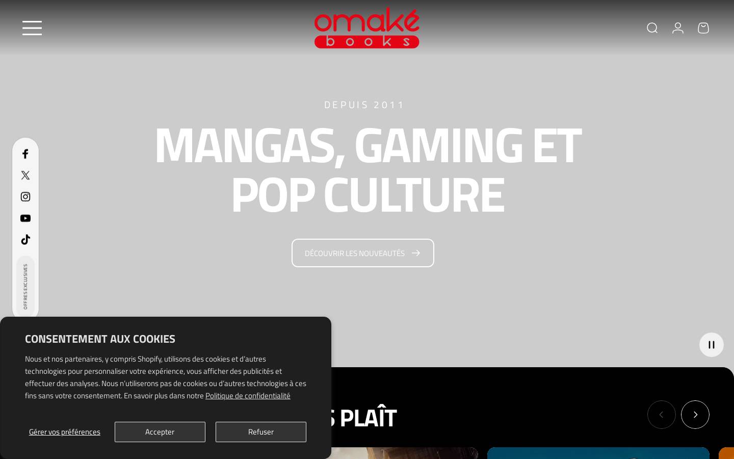 omakebooks.com homepage screenshot