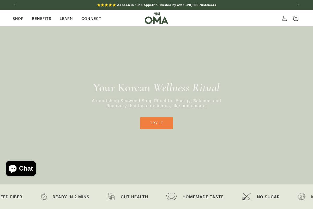 omanaturalfood.com homepage screenshot