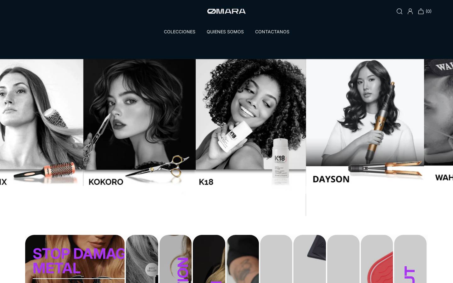 omara.mx homepage screenshot