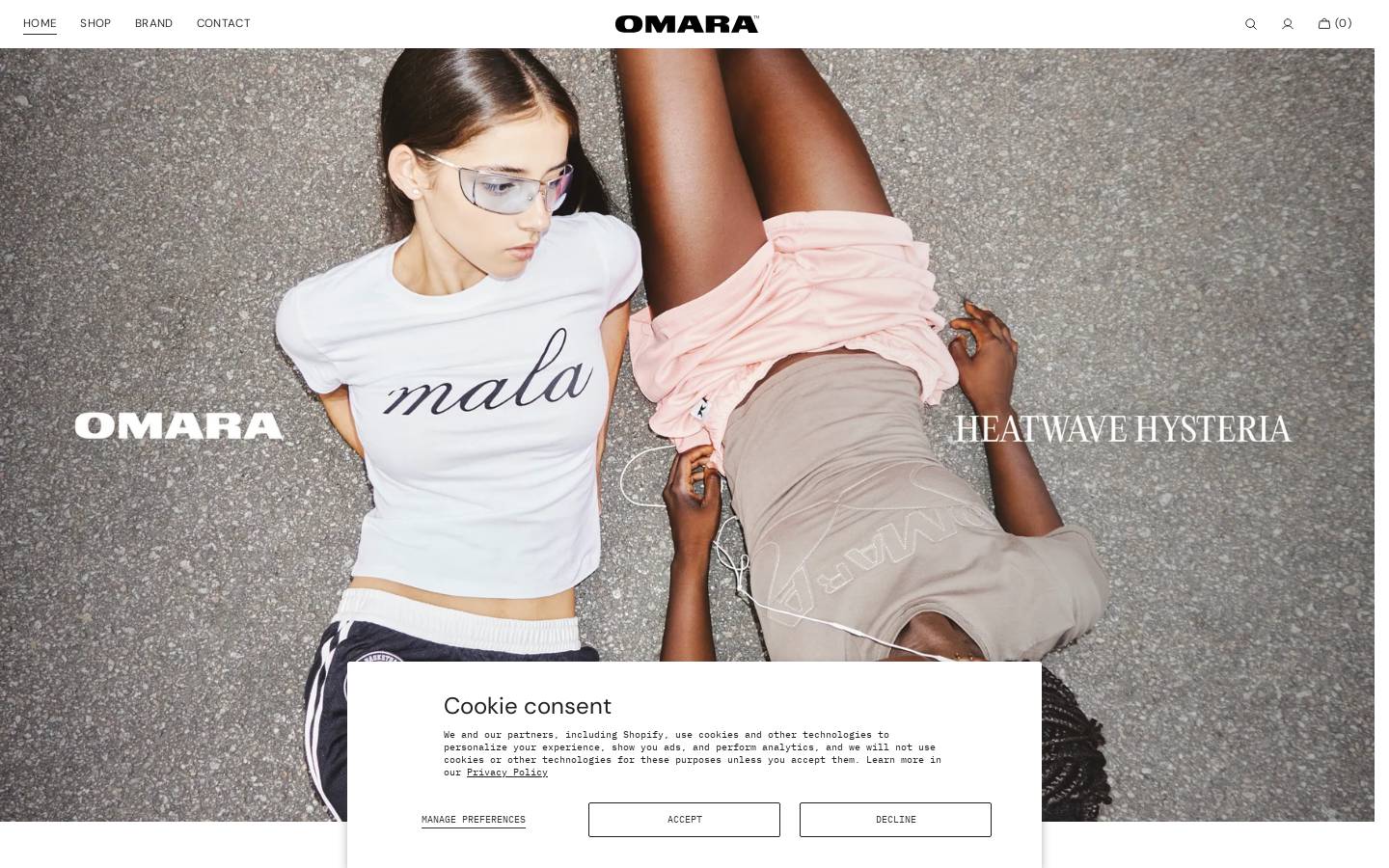 Omarabrand homepage screenshot