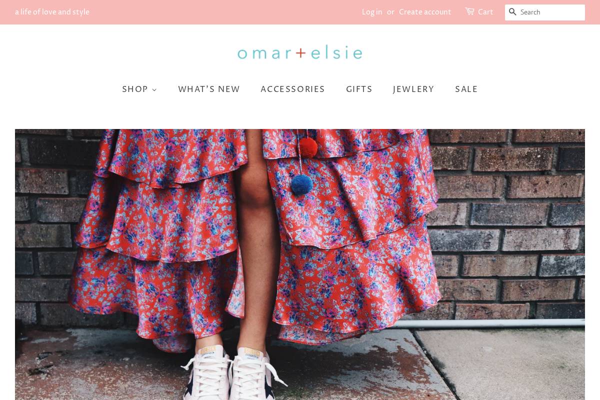 omarandelsie.com homepage screenshot