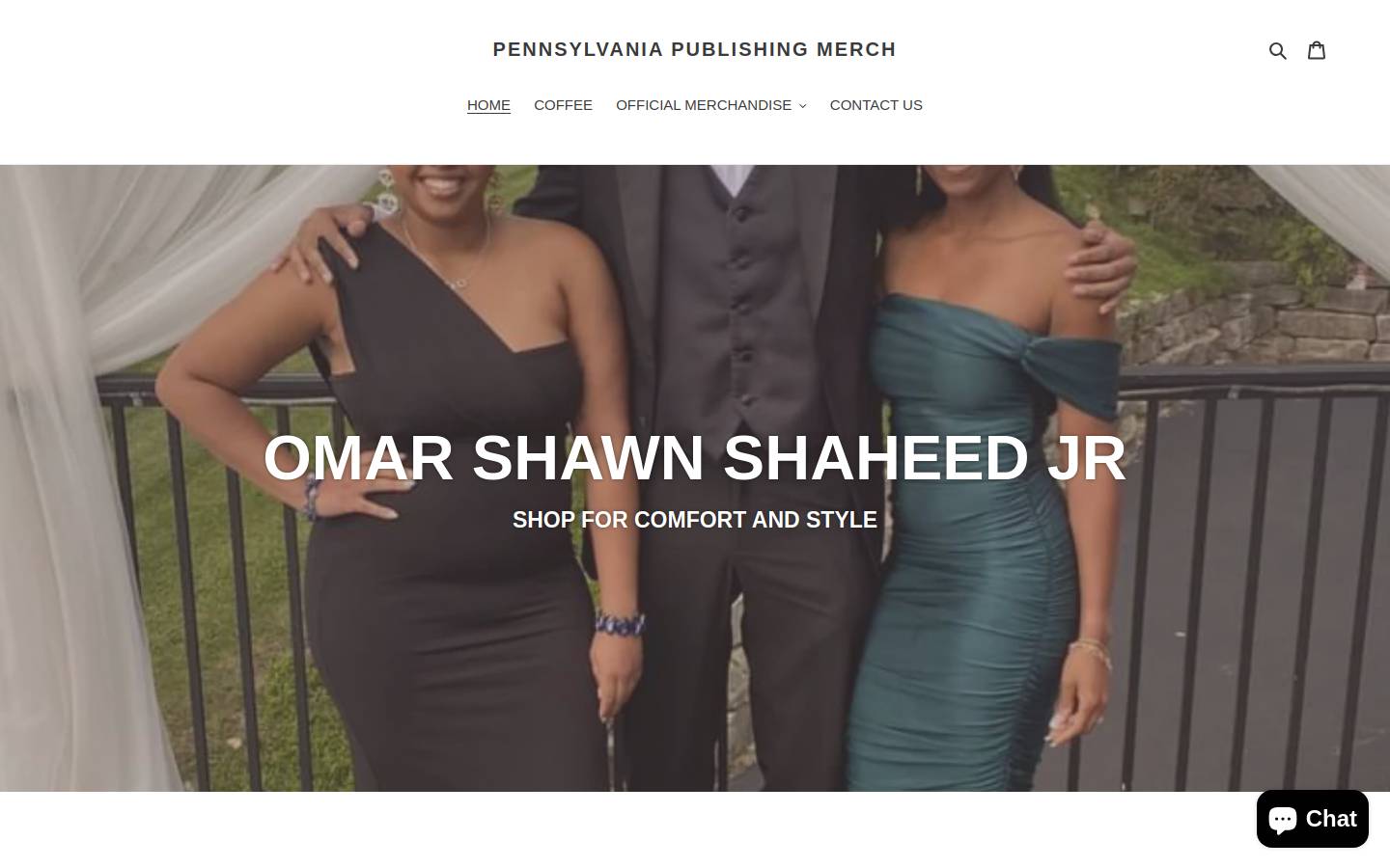 omarshawnshaheedjr.com homepage screenshot
