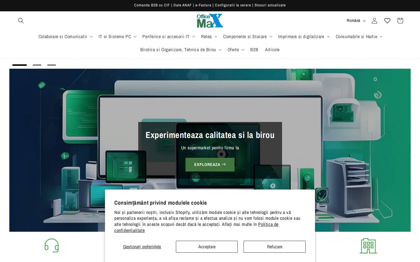 omax.ro homepage screenshot