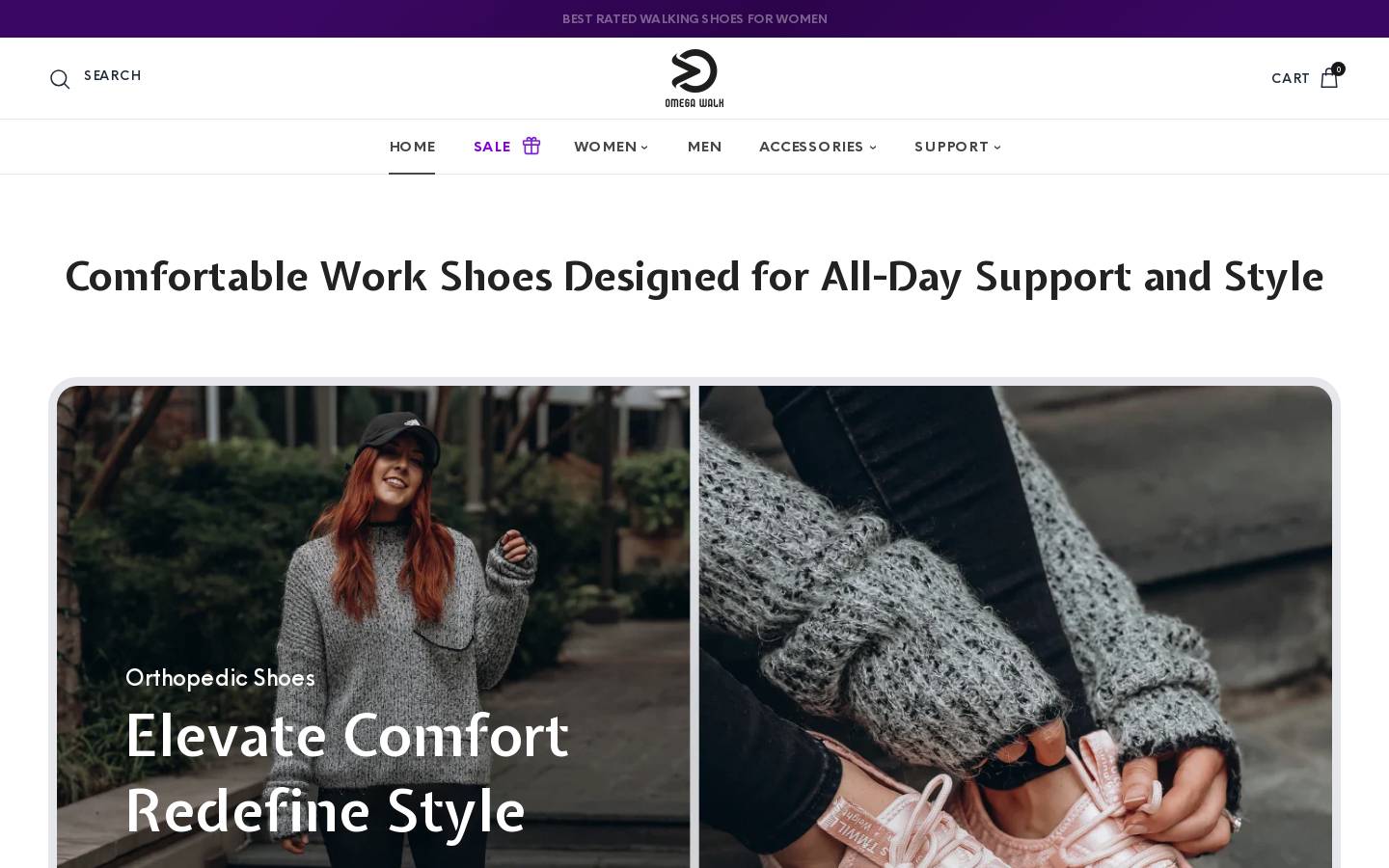 Omegawalk homepage screenshot