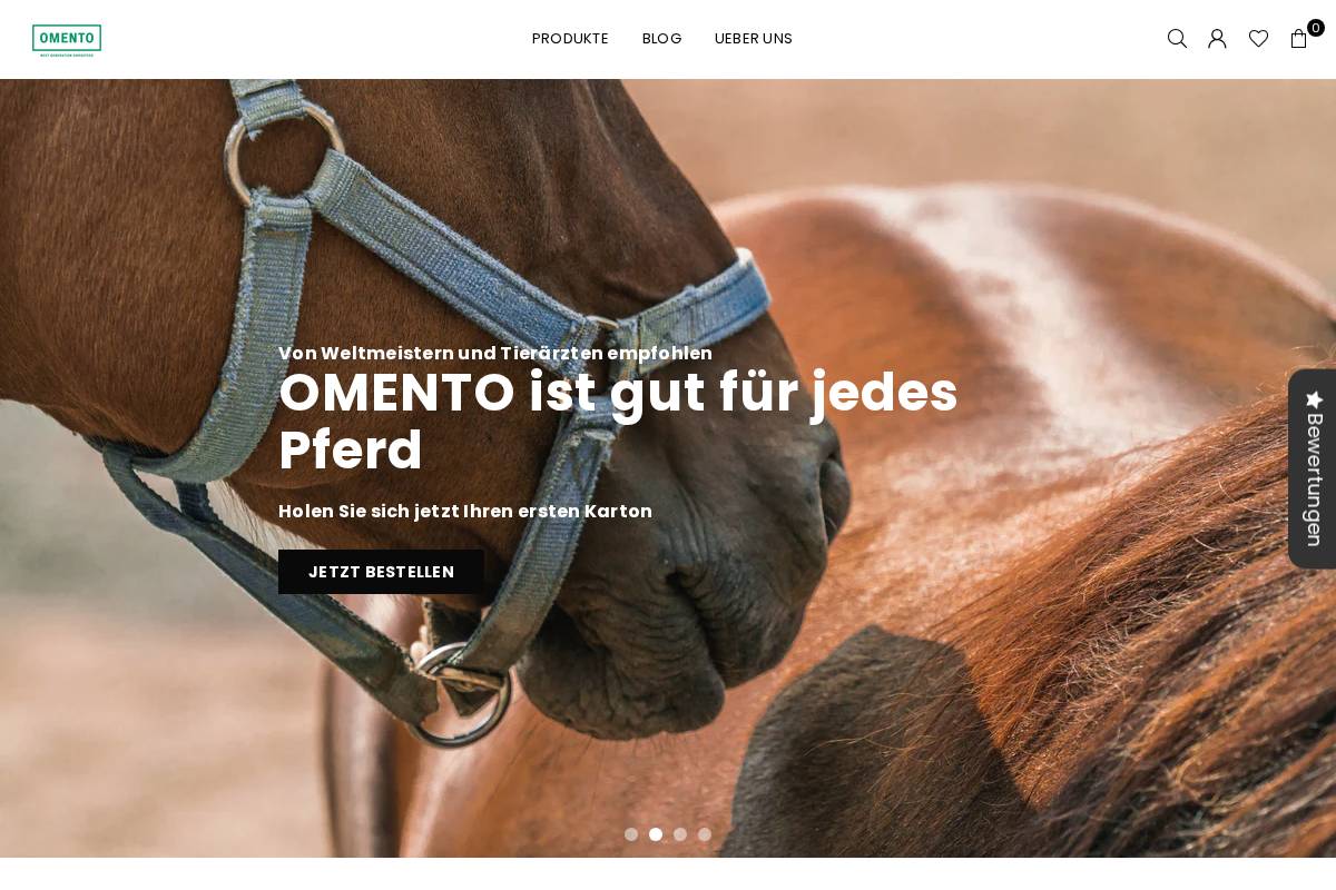 omento.com homepage screenshot