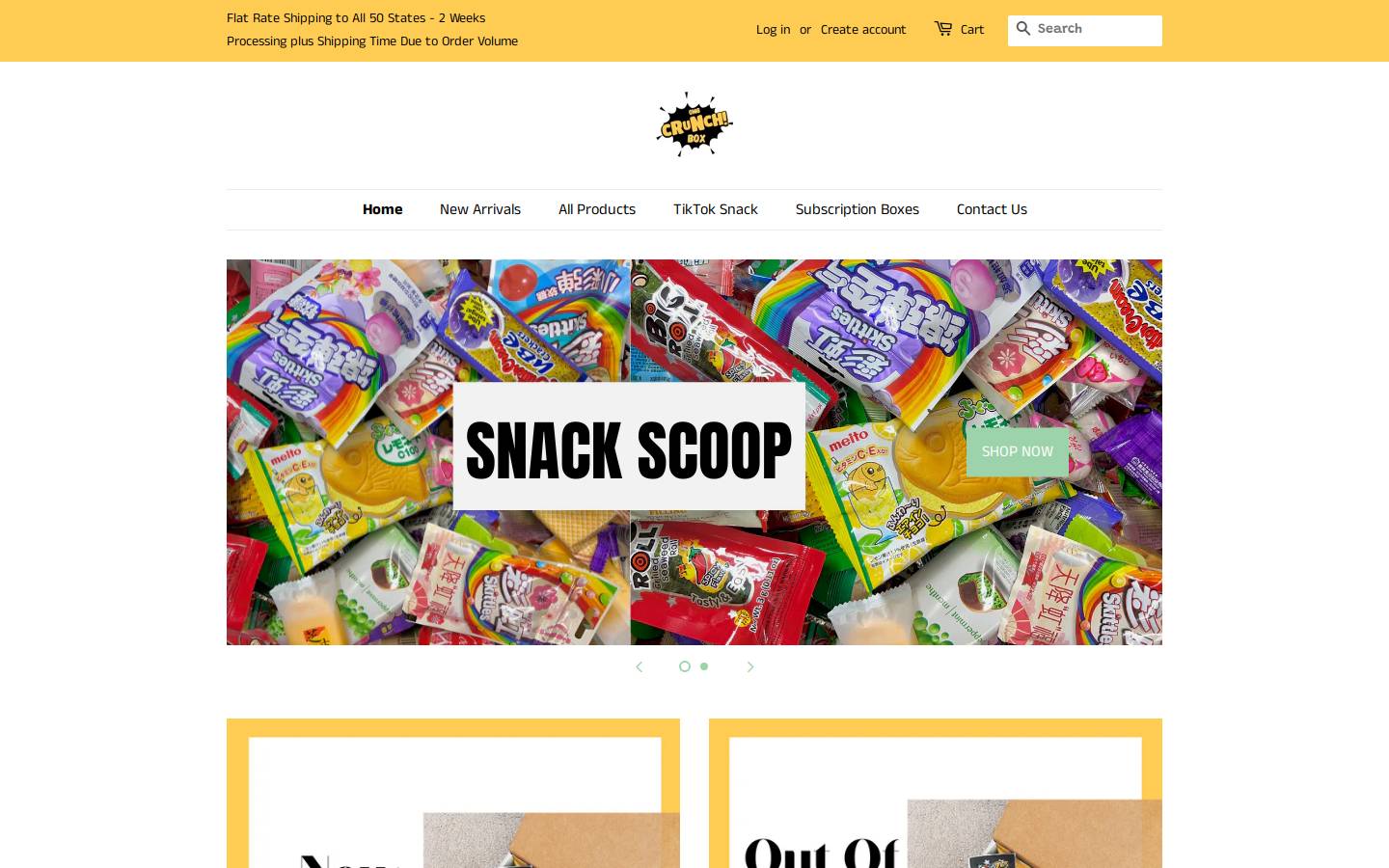 omgcrunchbox.com homepage screenshot