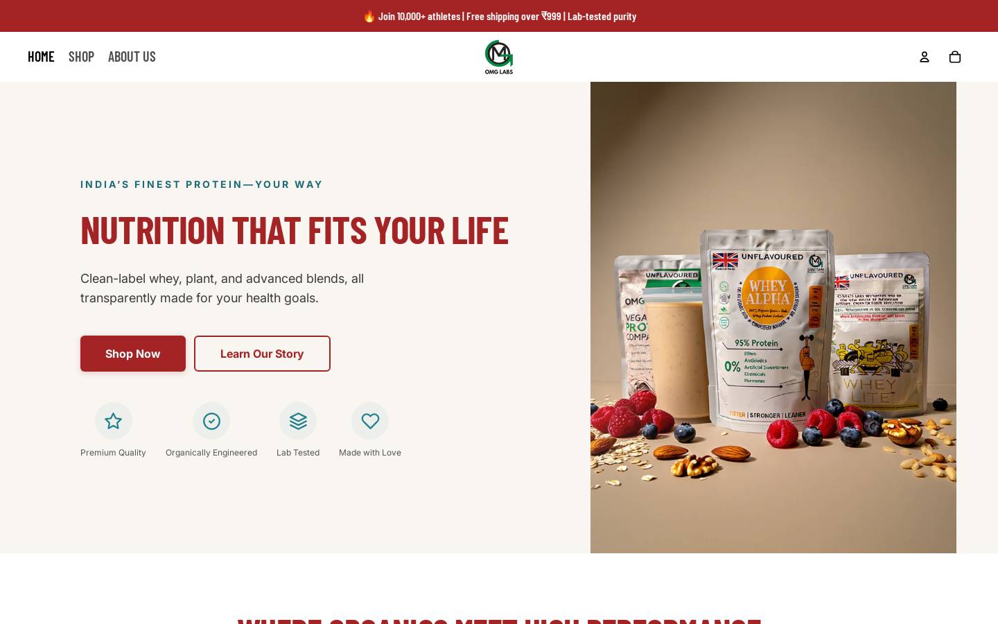 Omglabs homepage screenshot
