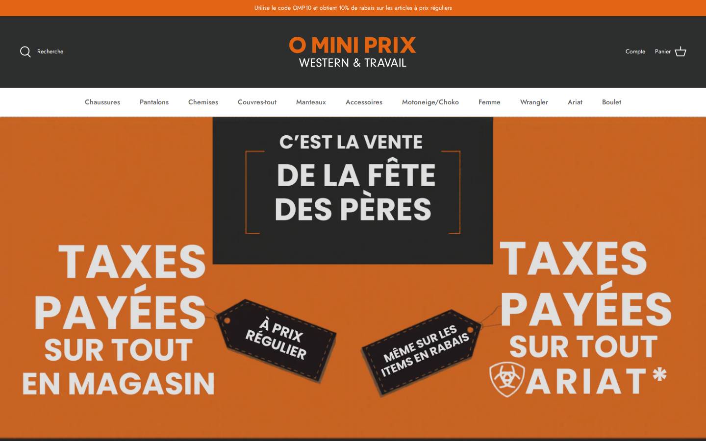 ominiprix.com homepage screenshot