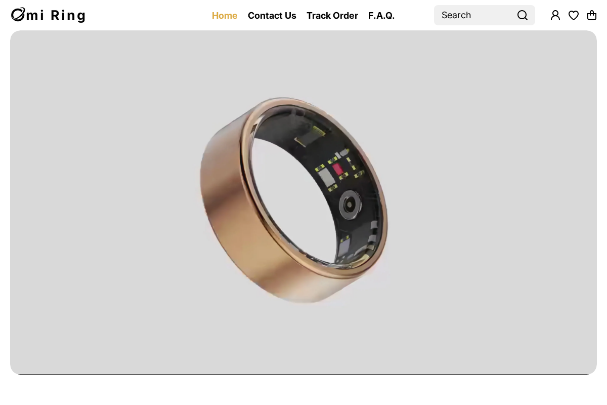 OmiRings homepage screenshot
