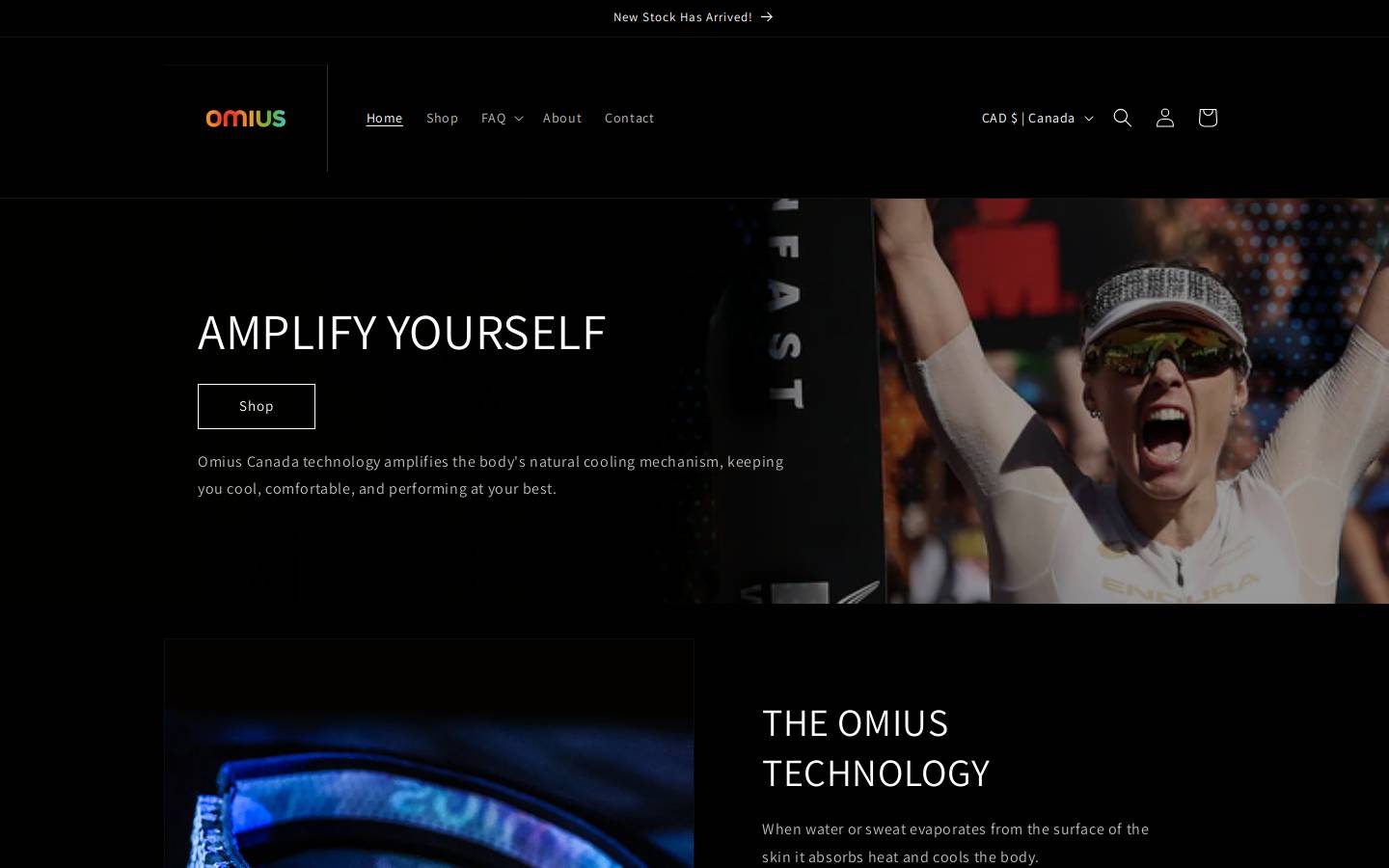 omius.ca homepage screenshot