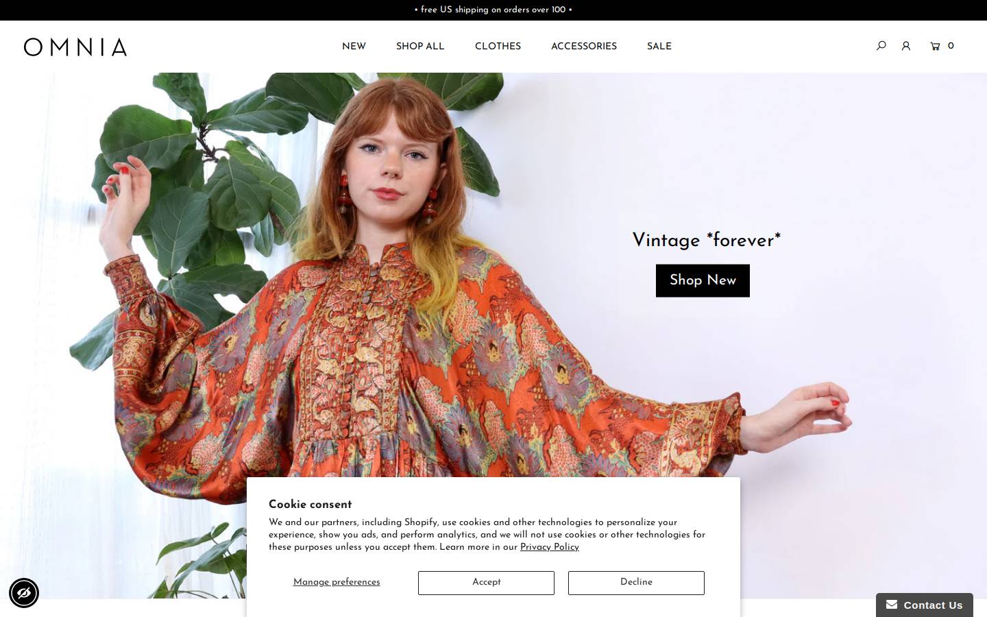 omnia.shop homepage screenshot