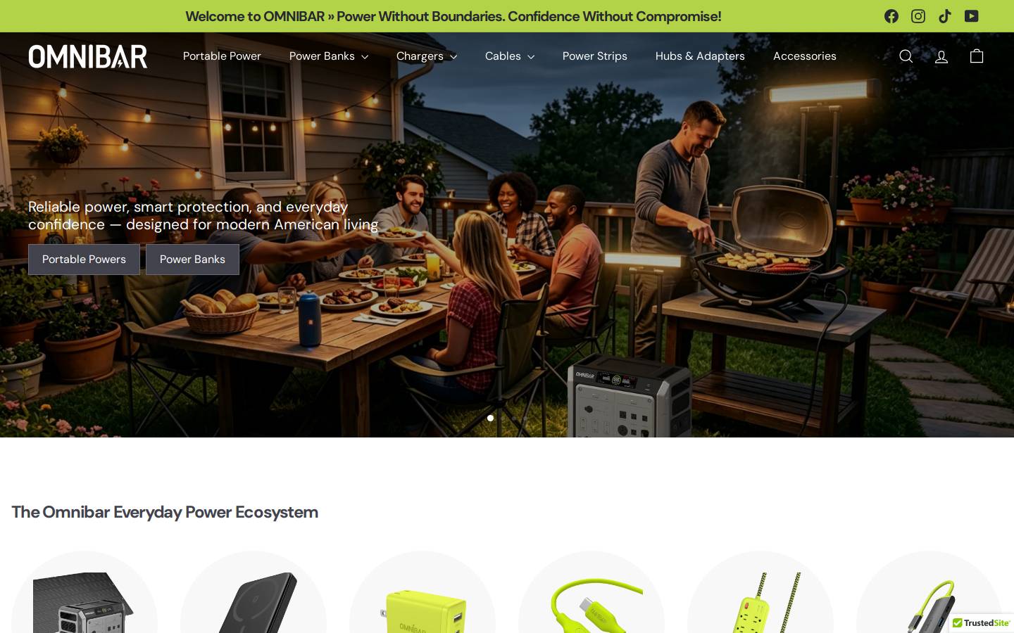 omnibar.com homepage screenshot