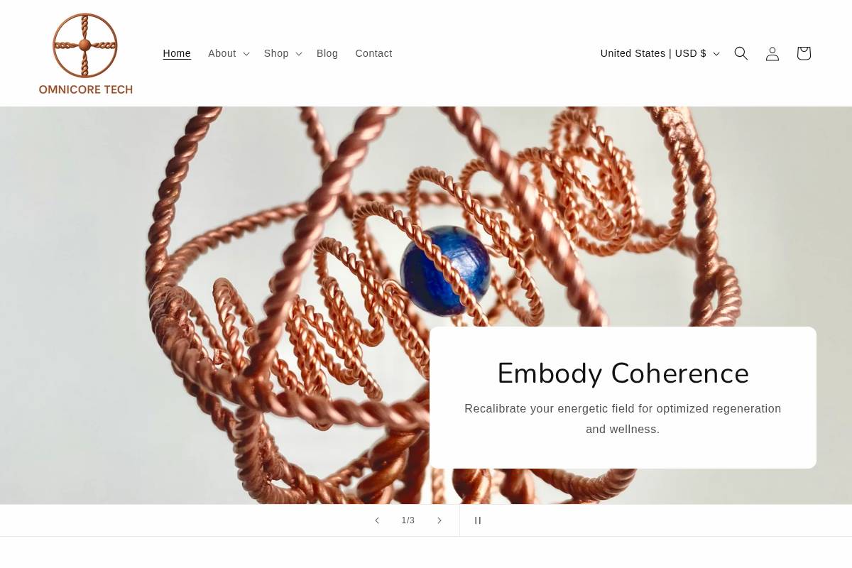 omnicore.tech homepage screenshot