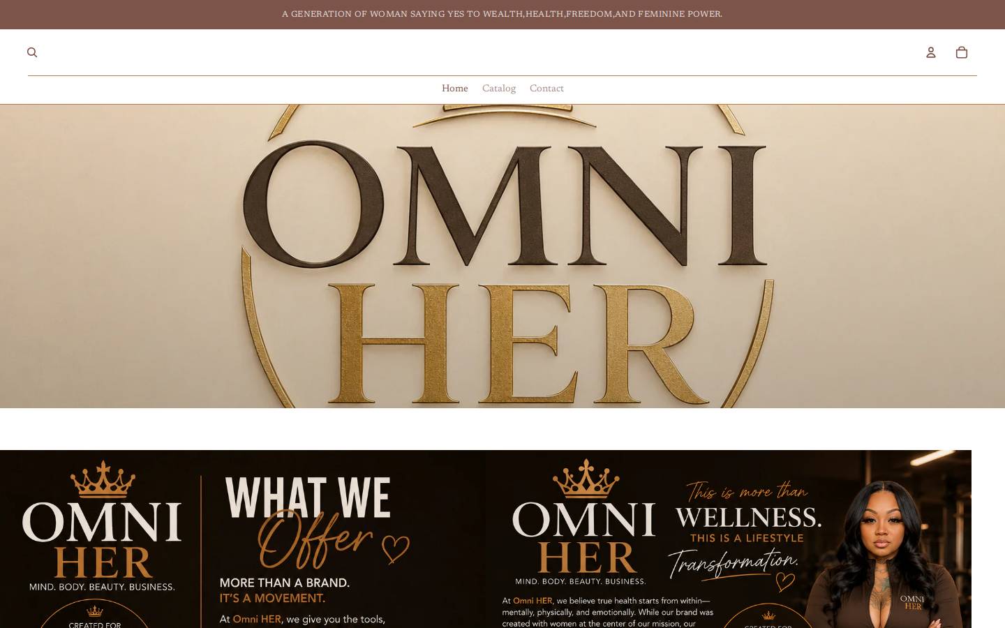 omniher.life homepage screenshot