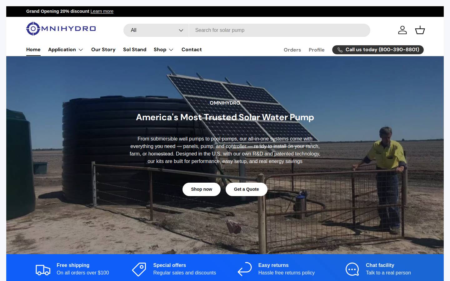 omnihydro.com homepage screenshot