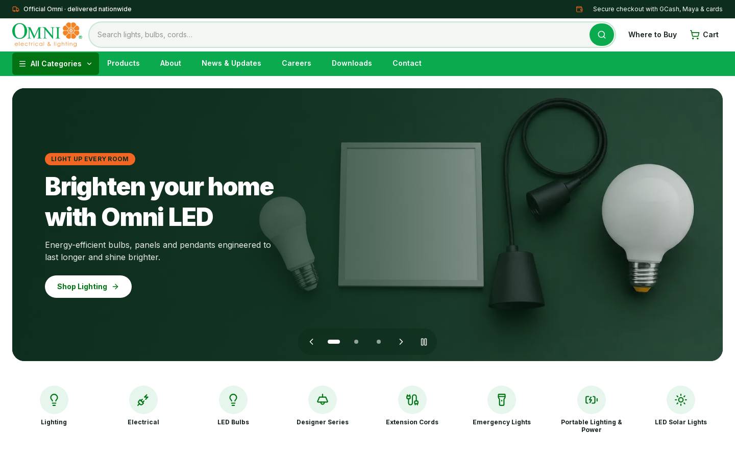 omnionline.shop homepage screenshot
