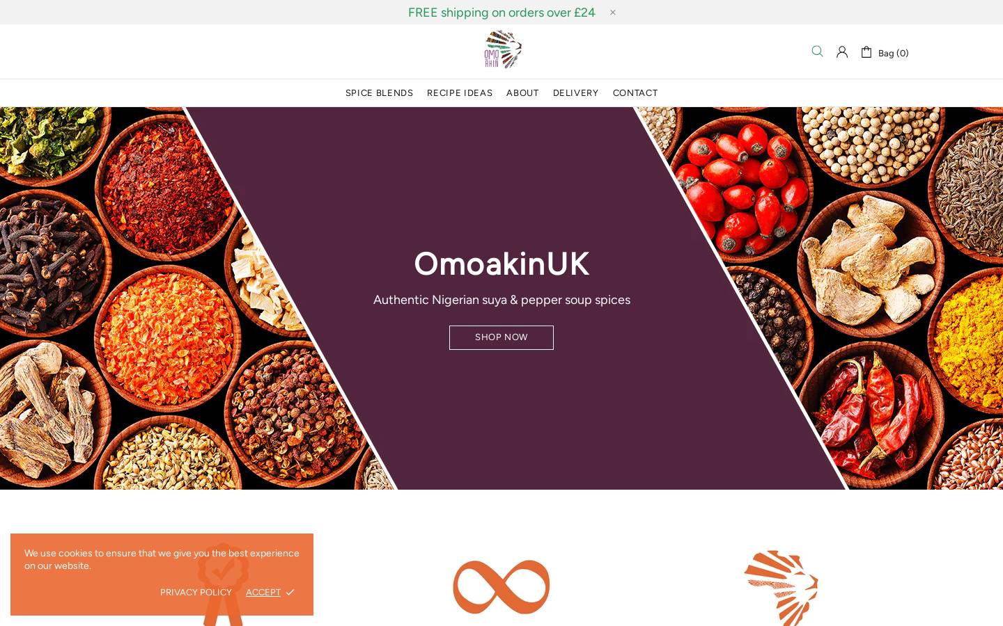omoakinuk.com homepage screenshot