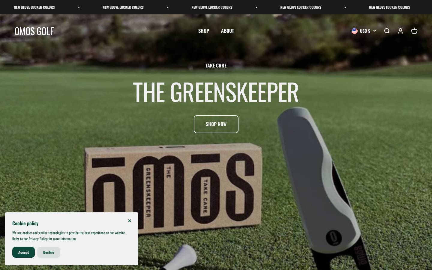 omossports.com homepage screenshot