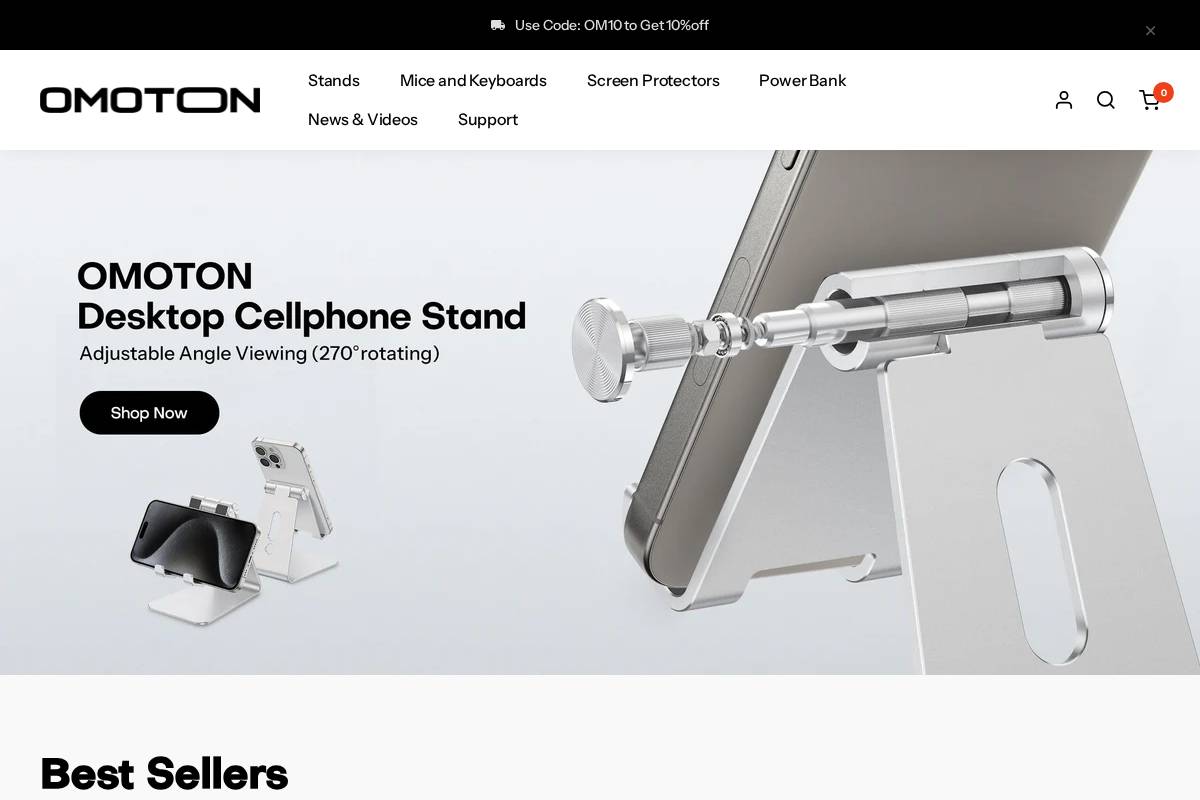 omoton.com homepage screenshot