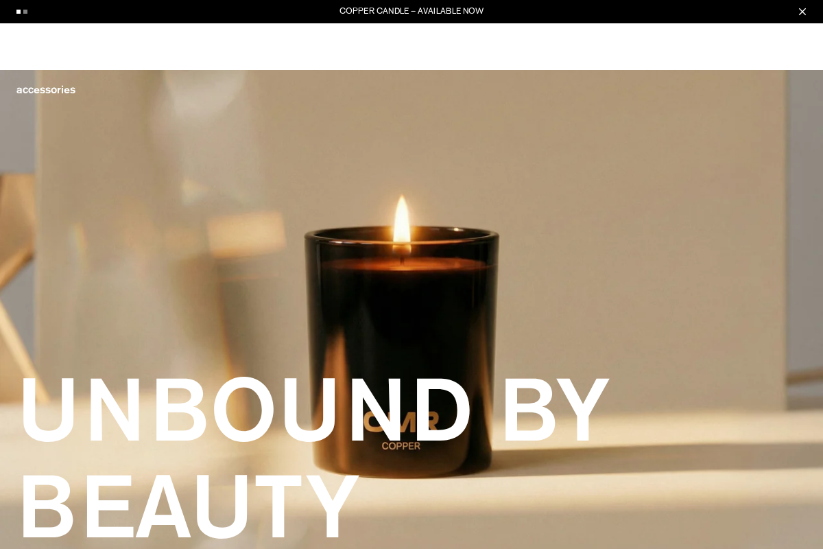 Omrbeauty homepage screenshot