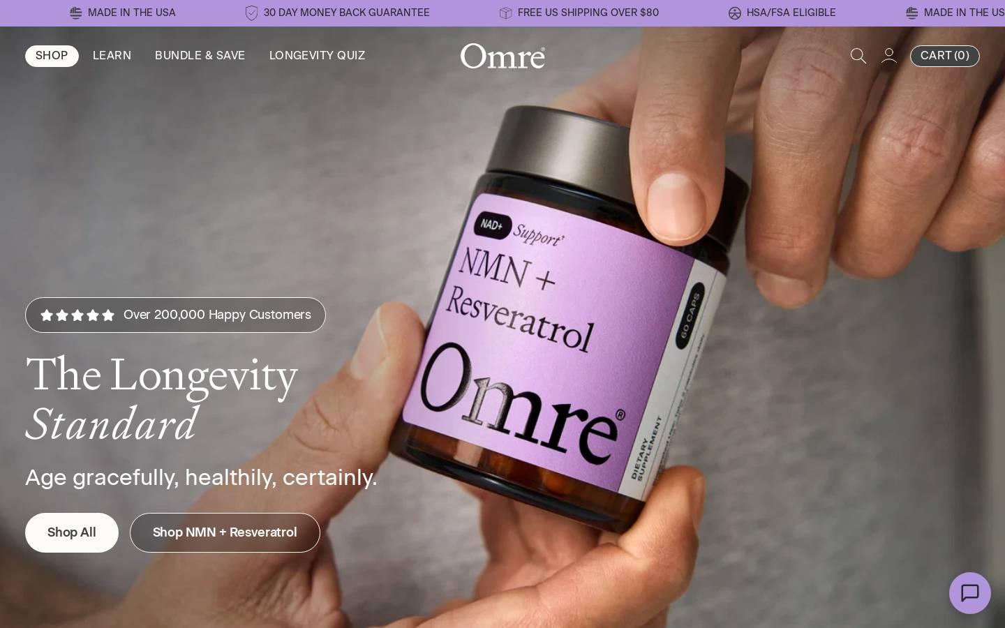 Omre homepage screenshot