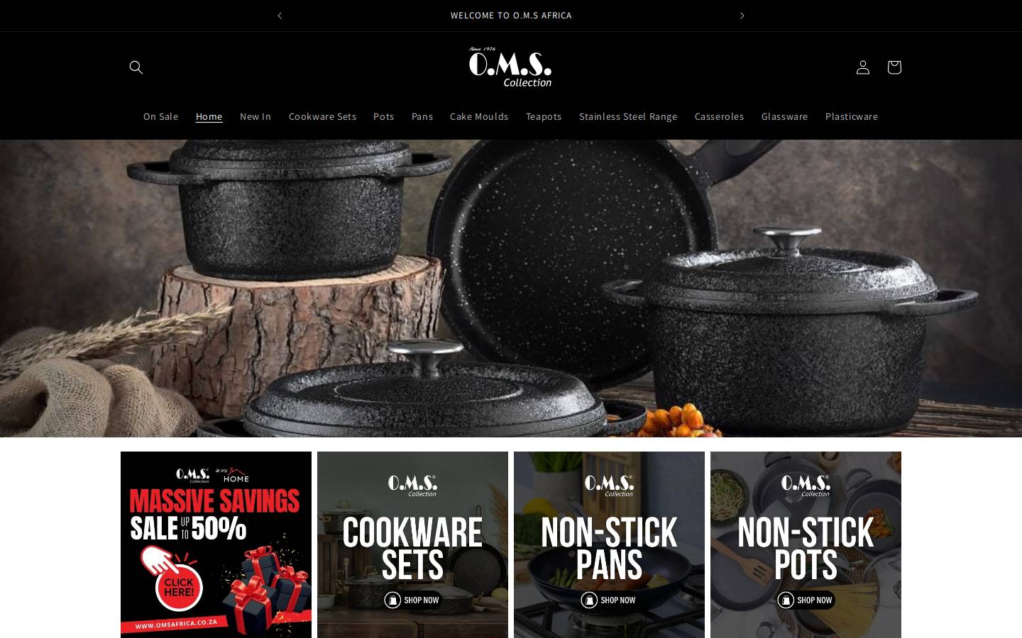 omsafrica.com homepage screenshot