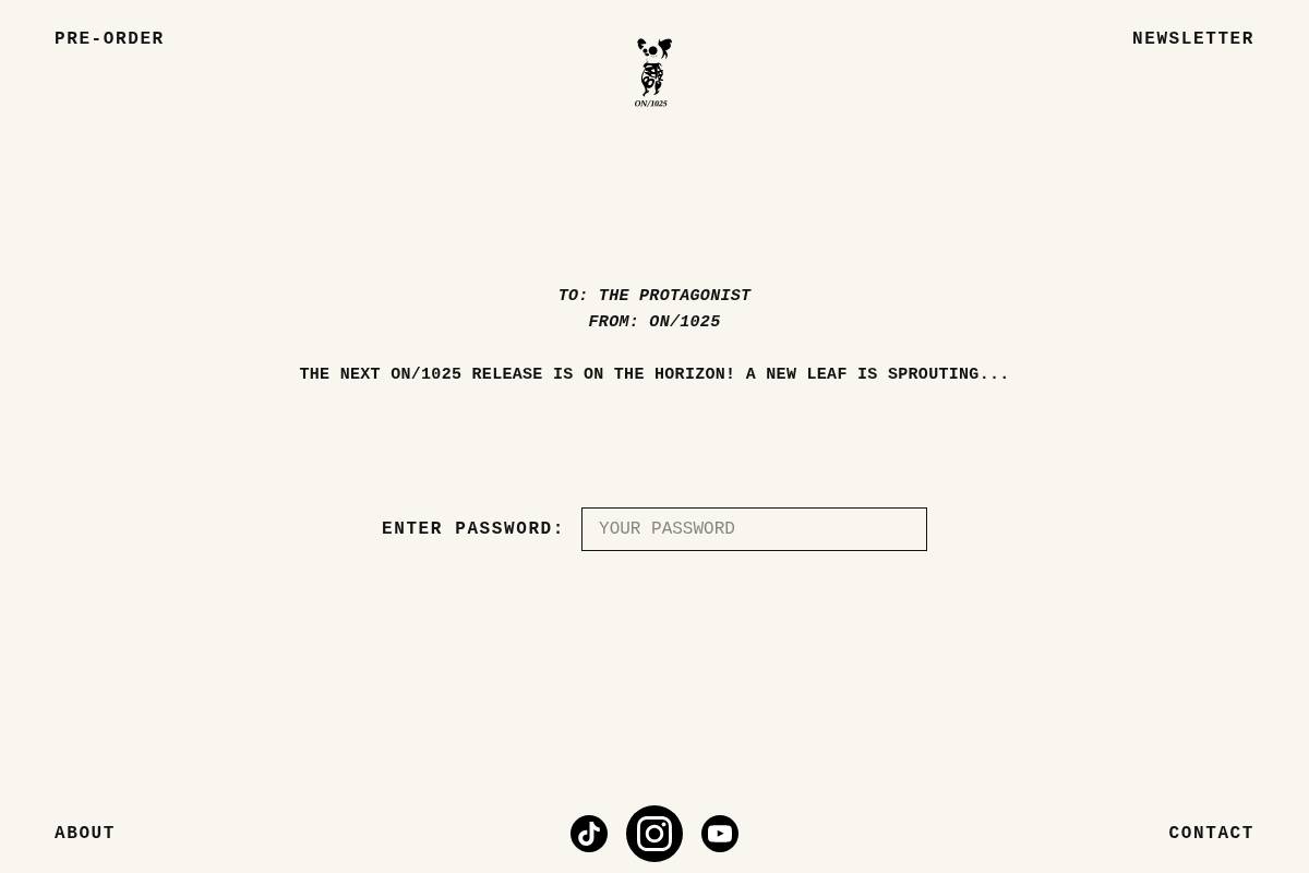 on1025.com homepage screenshot